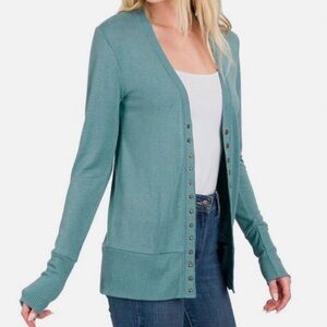 Zenana Outfitters Aqua Knit Top